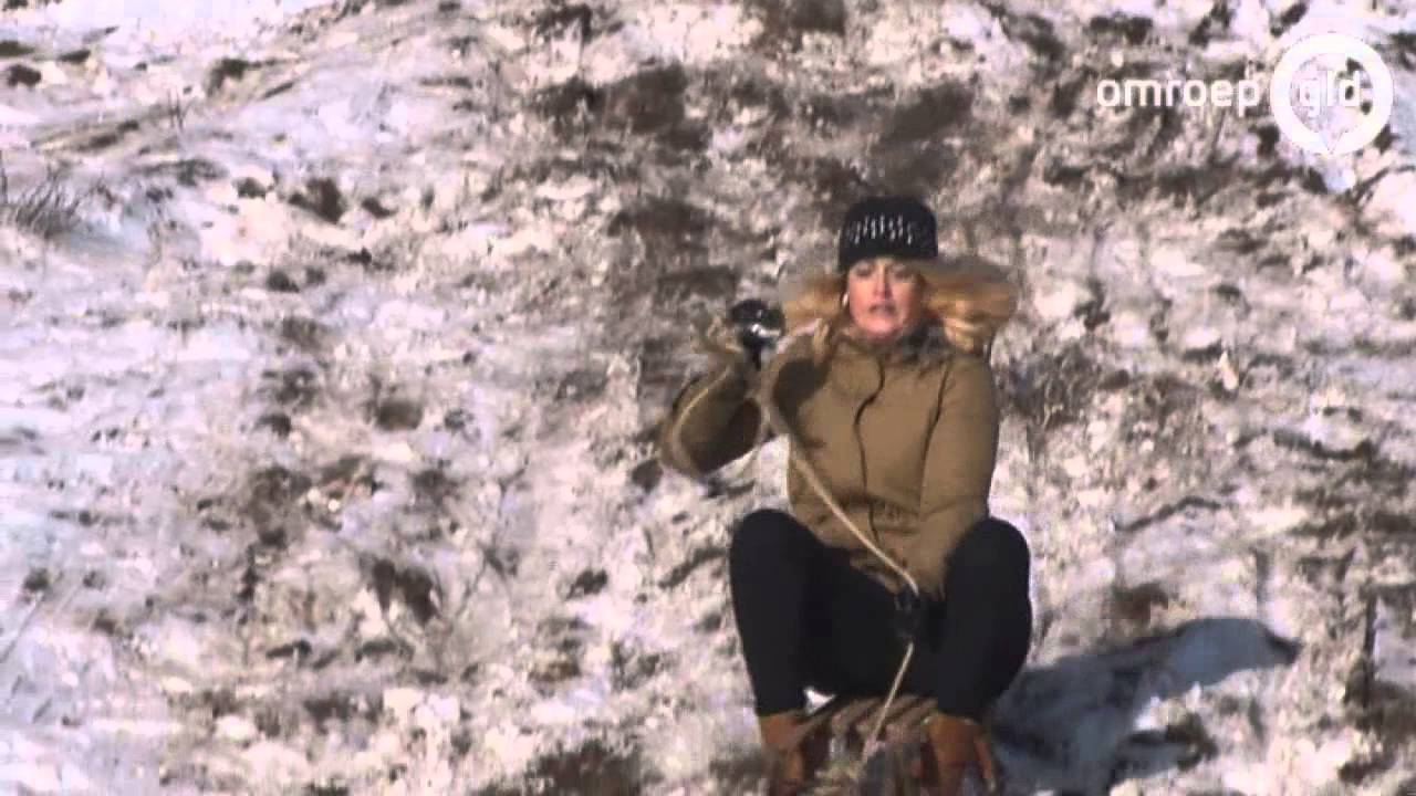 Sleeën op de Veluwe gaat wel heeeel hard