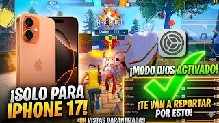 🎯 Sensibilidad Perfecta iPhone 17 Free Fire 2026 | Todo Rojo + Headshot Automático