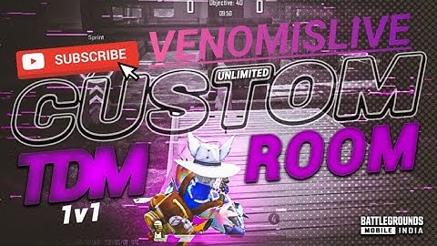 UNLIMITED 1V1 TDM 🥵 CUSTOM ROOMS 🧐|| #bgmi #livestream #1v1tdm @youtubevenom7