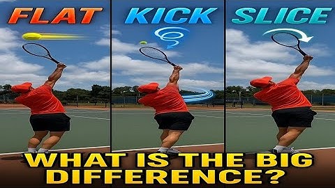 Flat Serve, Kick Serve, Slice Serve.(What is the big difference) Answered!