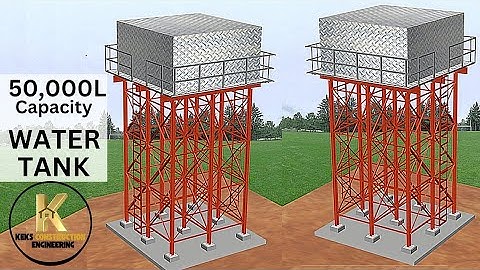 How to Construct Elevated WATER TANK from FOUNDATION with Structural Steel Tank Stand.