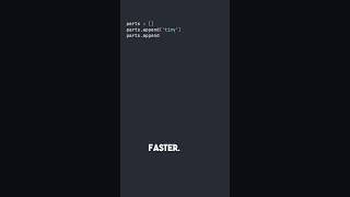 You Won't Believe THIS Python Trick That Makes Big Text 10x Faster - Ditch + in Loops NOW!