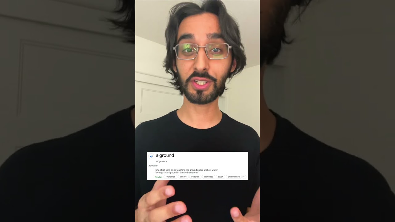 word of the day: aground