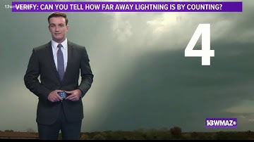 VERIFY: Can you tell how far away lightning is by counting?