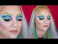 RAINBOWS &amp; BUTTERFLIES COLORFUL MAKEUP TUTORIAL feat. ColourPop BFF Mascaras