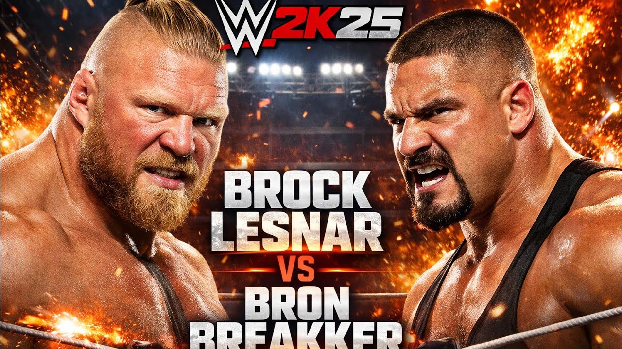 WWE2K25 BROCK LESNAR VS BRON BREAKKER 😱😱