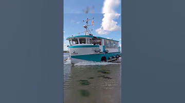 Amphibious Ferry Tatihou III at Low Tide