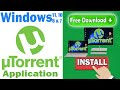 How to download and install uTorrent in windows 10 /11 | download torrent 2022