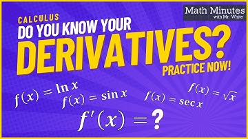 Test Yourself on Calculus Derivatives! Quick Review for any Quiz or Test