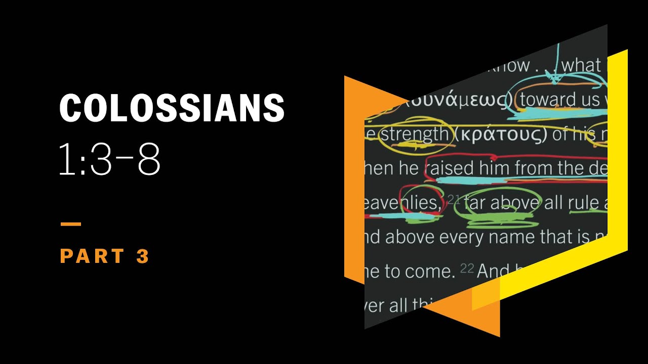 How Does A Future Hope Awaken Faith Now Colossians 1 3 8 Part 3 YouTube How Does A Future Hope Awaken Faith Now Colossians 1 3 8 Part 3 YouTube