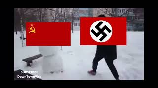 Russian guy vs snowman N*azi Germany vs Soviet￼ union WW2 Resimi