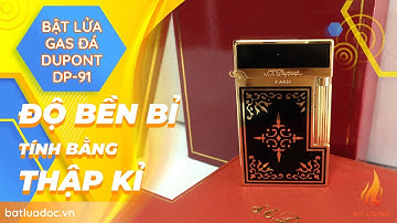Review Hột Quẹt Bật Lửa Dùng Gas, Đá ST Dupont Sơn Mài Hoa Văn DP91 | Batluadoc.vn - 0968665696