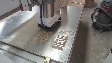 AccTek 4*8ft woodworking cnc router AKM1325 cutting aluminum