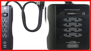Power More with a 4-Outlet Surge Protector Featuring USB Ports and Extended Reach