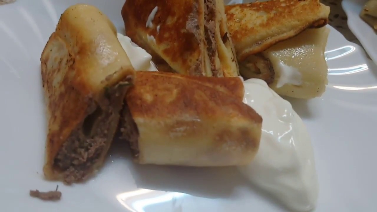 Pancakes With Chiken Liver Clatite Cu Pate De Ficat De Pui Youtube