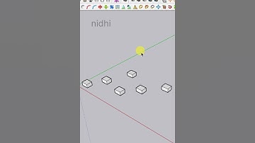 Object Align on Green axis in SketchUp #sketchup
