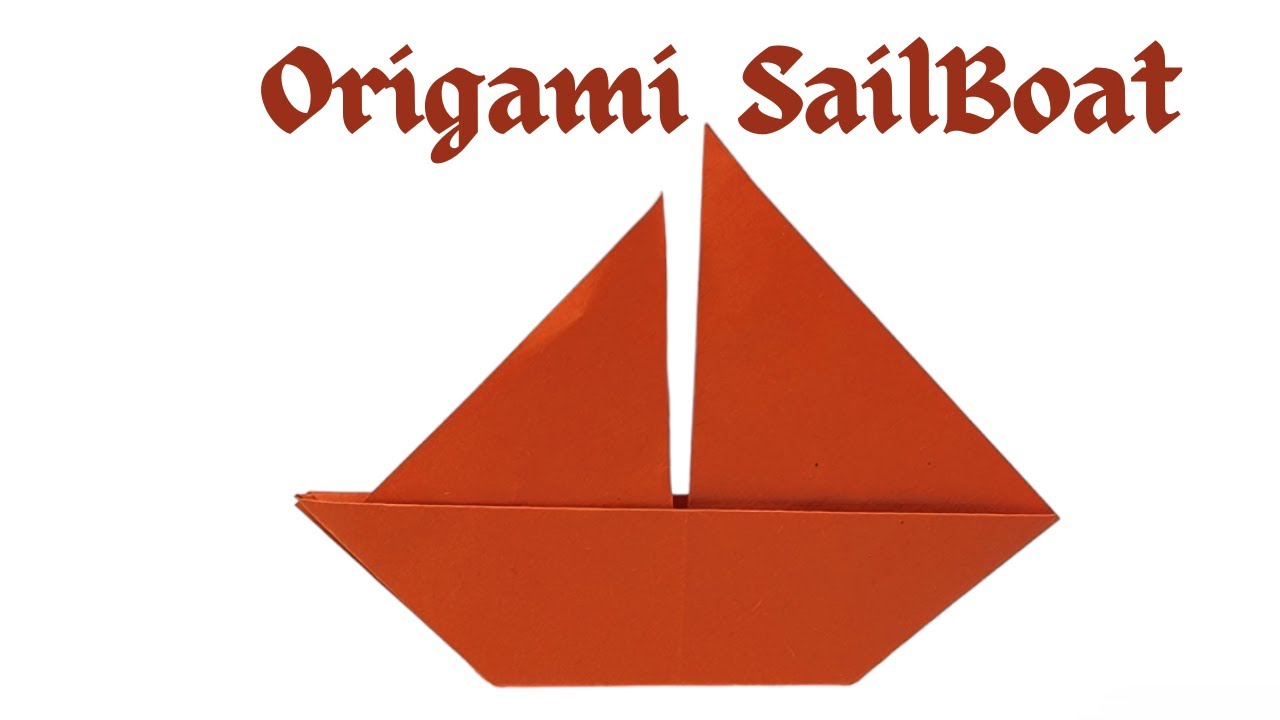 How To Make An Easy Origami Boat. Simple Sailboat Origami