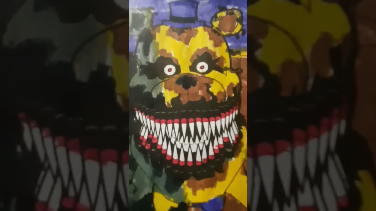 Nightmare Fredbear - Desenho de tales_3004 - Gartic