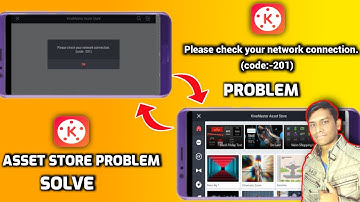 Kinemaster Asset Store Problem | Please Check Your Network Connection (code 201)