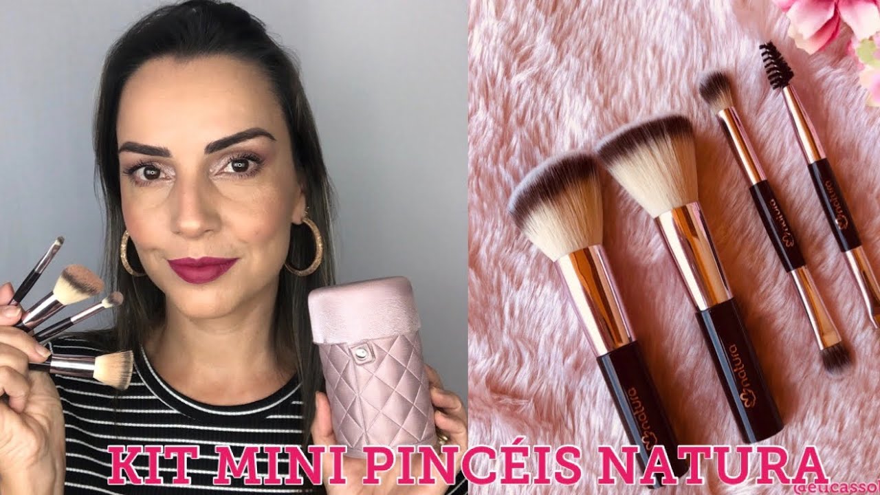 KIT DE MINI PINCÉIS NATURA - FUNCIONA?! Make completa SÓ com ele? - YouTube