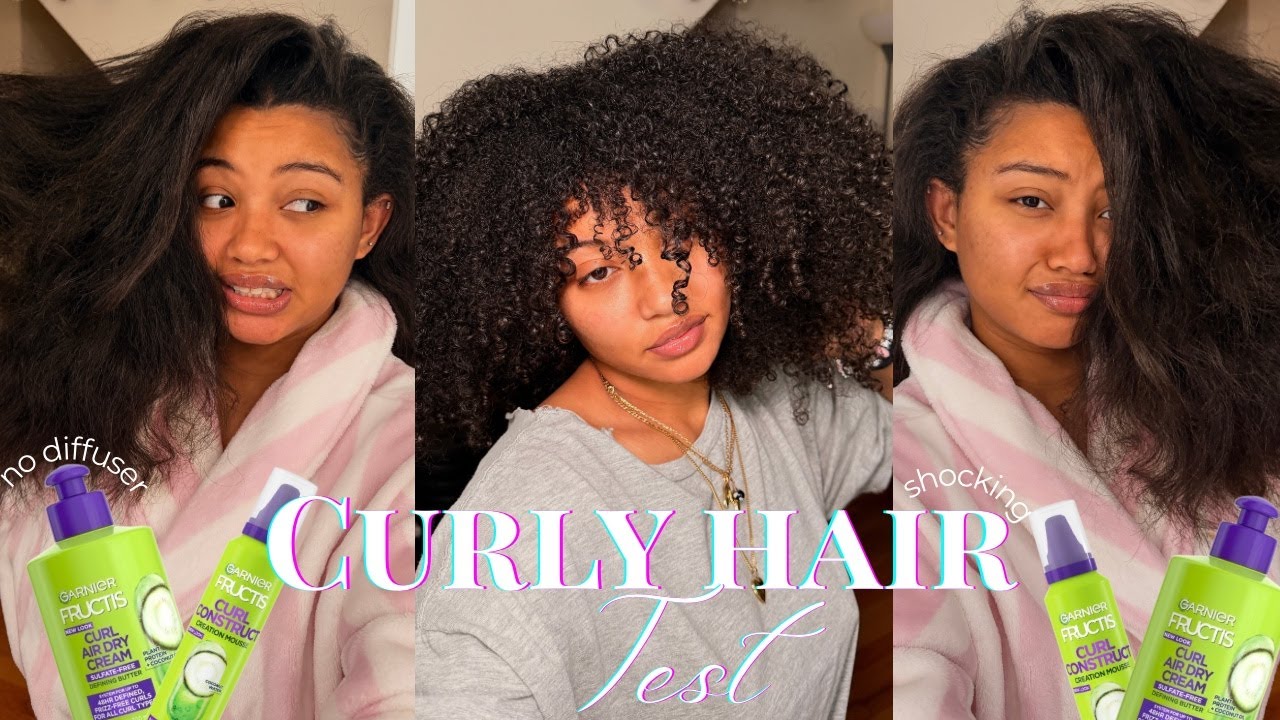 I TRIED Garnier's New Air Dry Line on Curly Hair... Is It Worth It??