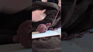 Sewing an Amigurumi Teddy Bear Head | 10x Speed Crochet Assembly Timelapse #crochet #amigurumi