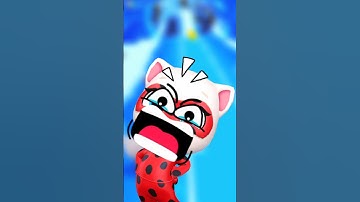 Angela gets shocked! 👻 | Talking Tom Hero Dash #shorts #gameplay