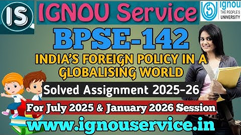 IGNOU BPSE-142 Solved Assignment English medium 2025-26 For July 2025 and January 2026 Session