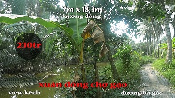 (Đã bán)nền nhà 126m thổ cư 100% đường đá xanh tại Xuân Đông Chợ Gạo Tiền Giang (giá rẻ)