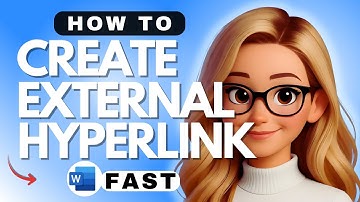 How to Create External Hyperlinks in Microsoft Word - 2025
