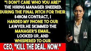 $480M Deal. One Email. The Moment She Realized the System Was Rigged.