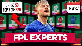 FPL GW37 EXPERTS TEAM ✅