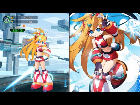 ロックマンX DiVE オフライン】緋天装甲のシエル 観察【MEGA MAN X