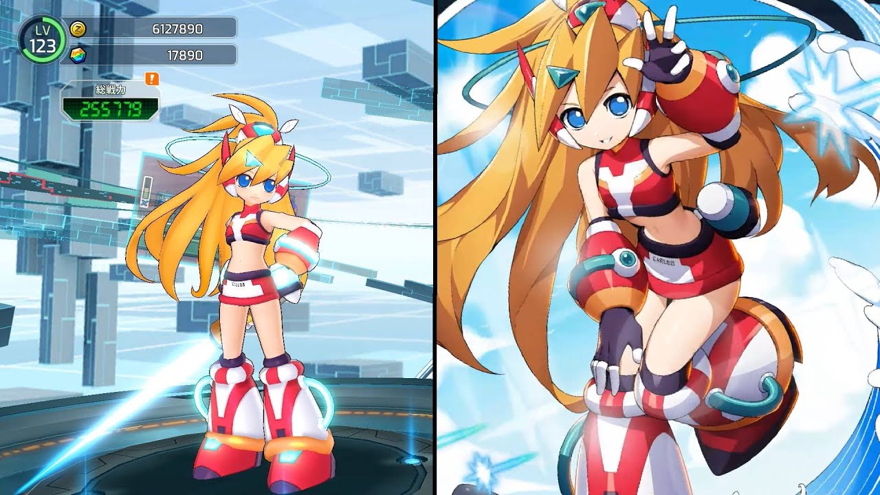 ロックマンX DiVE オフライン】緋天装甲のシエル 観察【MEGA MAN X