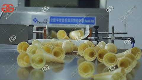 Automatic Ice Cream Wafer Cone Making Machine - Amazing Video