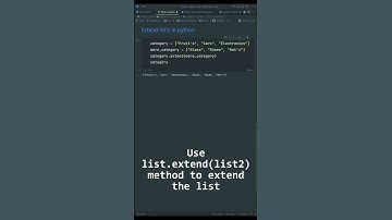 Python Extend List #shorts #programming #coding #python