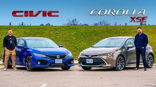 2019 Toyota Corolla Hatchback  vs. Honda Civic Hatchback // Is There A Wrong Answer?
