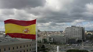 Spanish Flag Waving in the Wind 2
