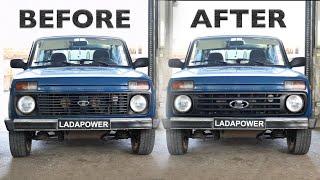 Lada Niva Urban Grille Installation /// Ladapower.com