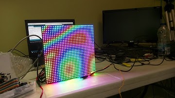 32x32 RGB LED Plasma Effect Running on Arduino Uno