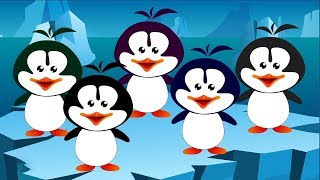 пять маленьких пингвинов | рифмы игрушечных пингвинов | рифма для малышей | Five Little Penguins