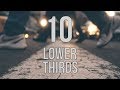 10 Styles Professional Animation of Lower Thirds - 10 Estilos de Lower Thirds Animados Profesionales