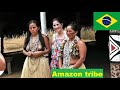 Amazon tribe in the rainforest