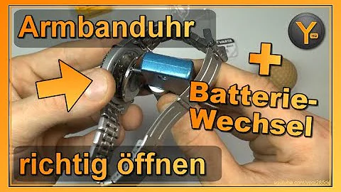 Wie öffne ich die Rückseite einer Uhr?