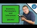 Statistics parameters and inferences