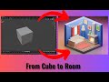 3D Modeling | Cozy Room from a Standard Cube!