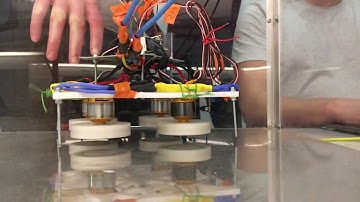 Levitating magnetic quadcopter using circular Halbach arrays