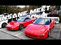 Insane car meet  supras skylines nsx gtr rx7 and more