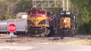 Brunswick Yard Crew building CSX V089 empty Grain Train
