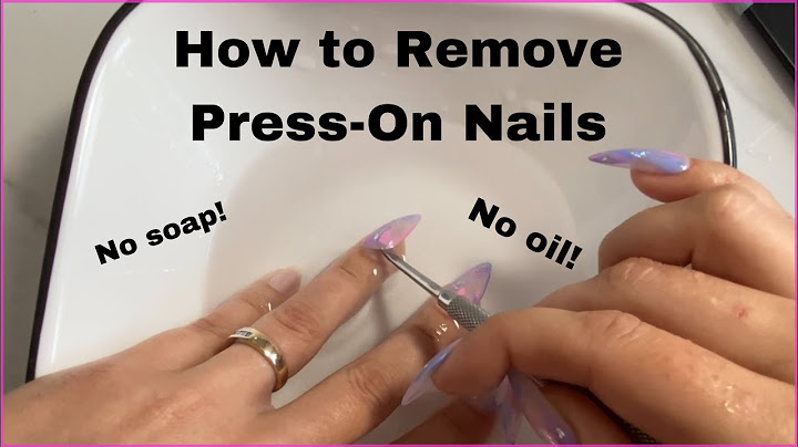 How to remove press on nails with acetone